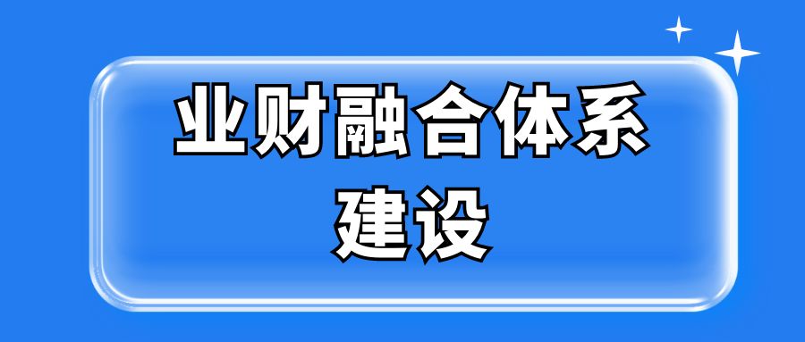 业财融合体系建设